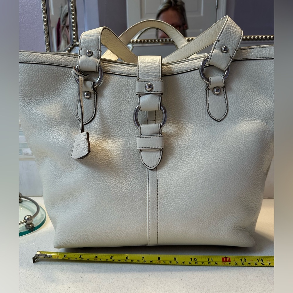Banana Republic carry-all leather tote